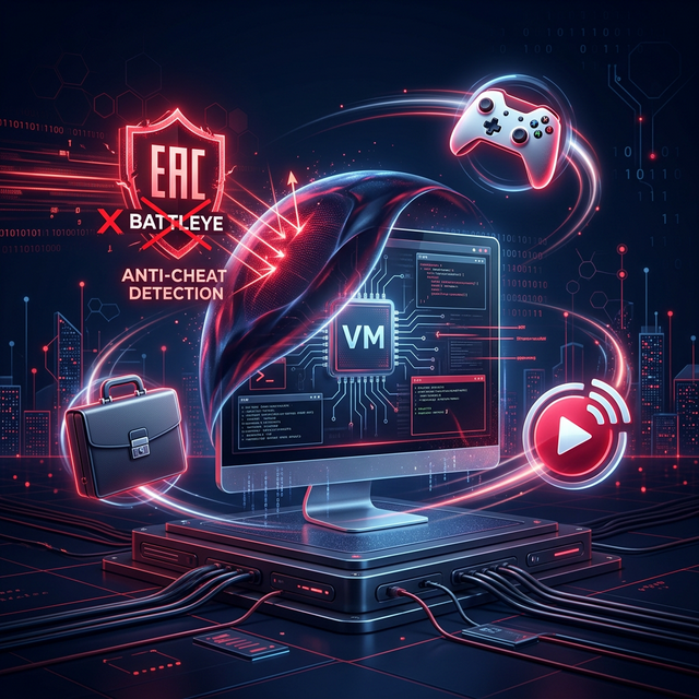 Предотвращение обнаружения VM для игр, стриминга и работы: DogAnty
